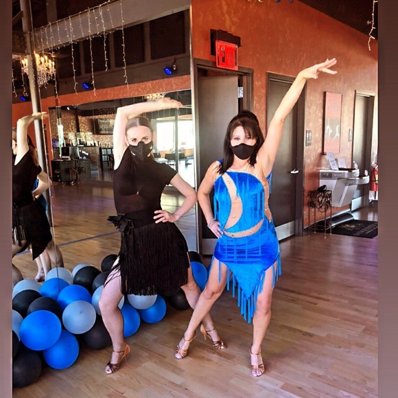 Ballroom blue dress - Picture 1 of 2